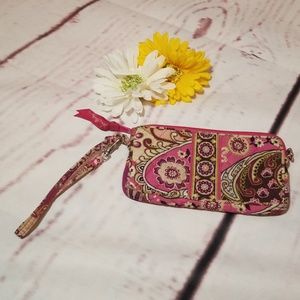 Vera Bradley wristlet pink and purple (B2)